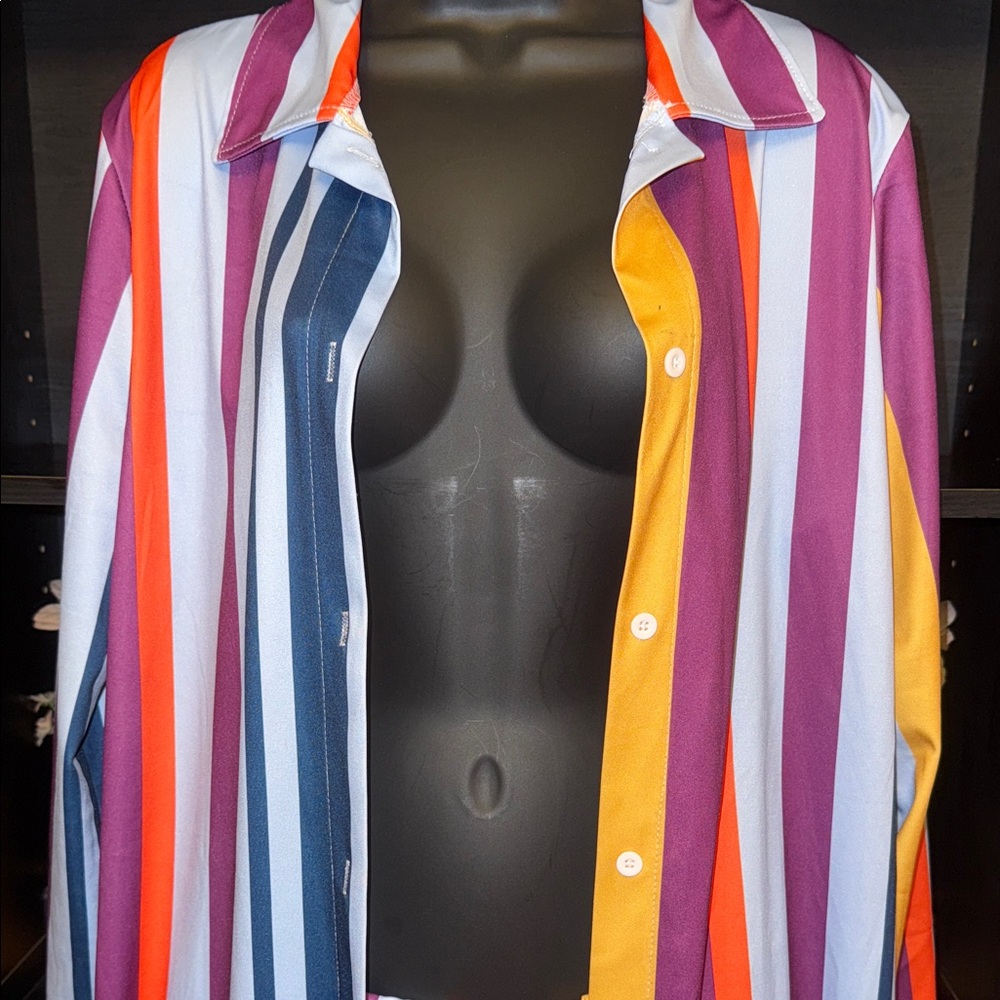 Striped Multicolor Women's Set - Picture 2 of 9